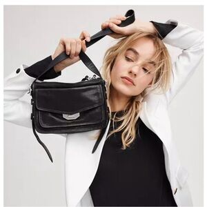 Rag & Bone Black Leather Field Crossbody Bag